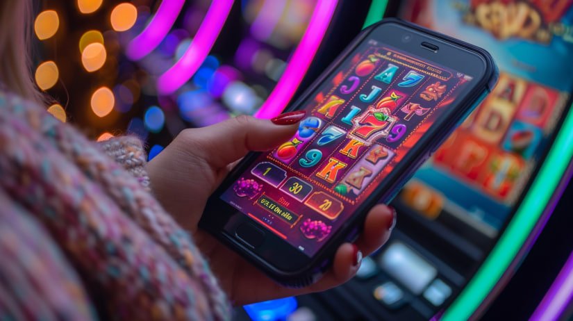 মোবাইলে 9777bet app ব্রাউজ করার দৃশ্য